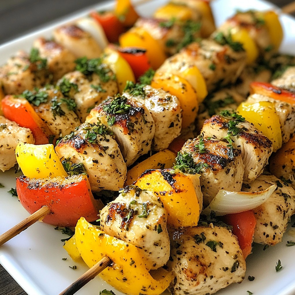 Lemon Herb Chicken Kabobs Flavorful Grilling Delight