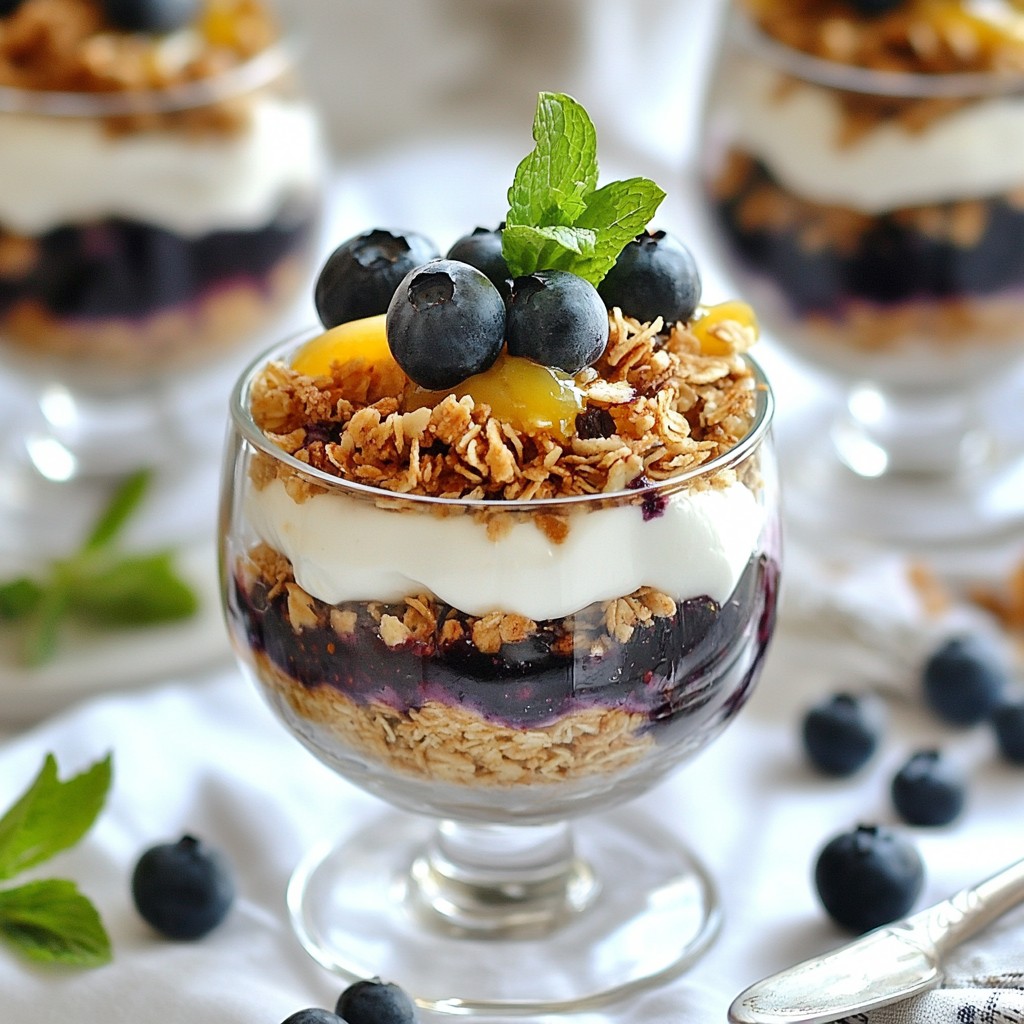 Blueberry Cheesecake Parfaits Delightful and Easy Treat