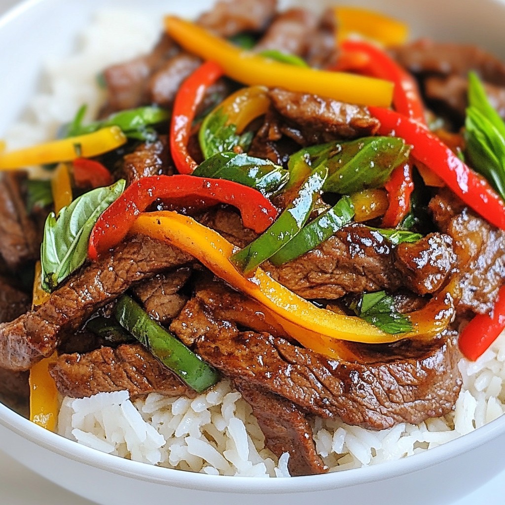 Thai Basil Beef Flavorful and Quick Dinner Recipe
