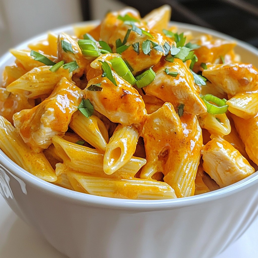 Creamy Buffalo Chicken Pasta Flavorful Dinner Delight