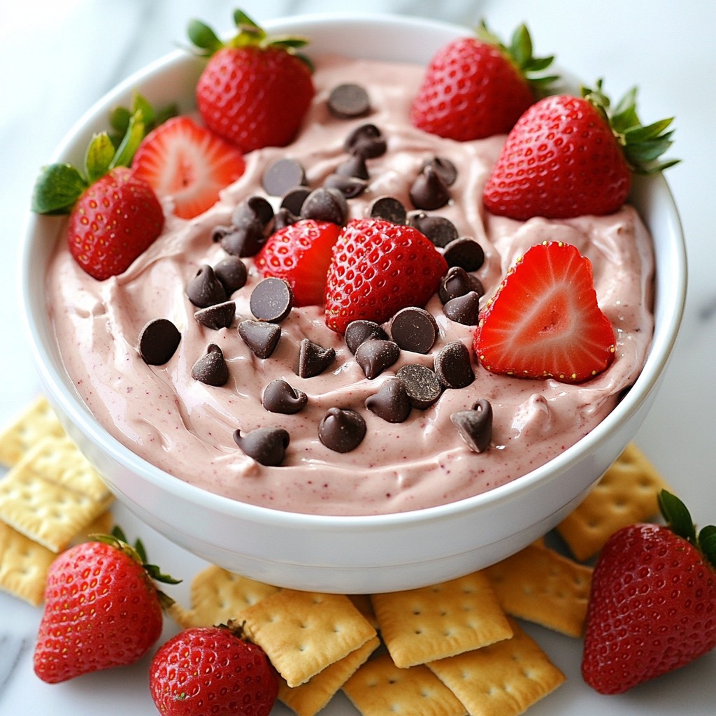 Chocolate Strawberry Cheesecake Dip Delightful Treat