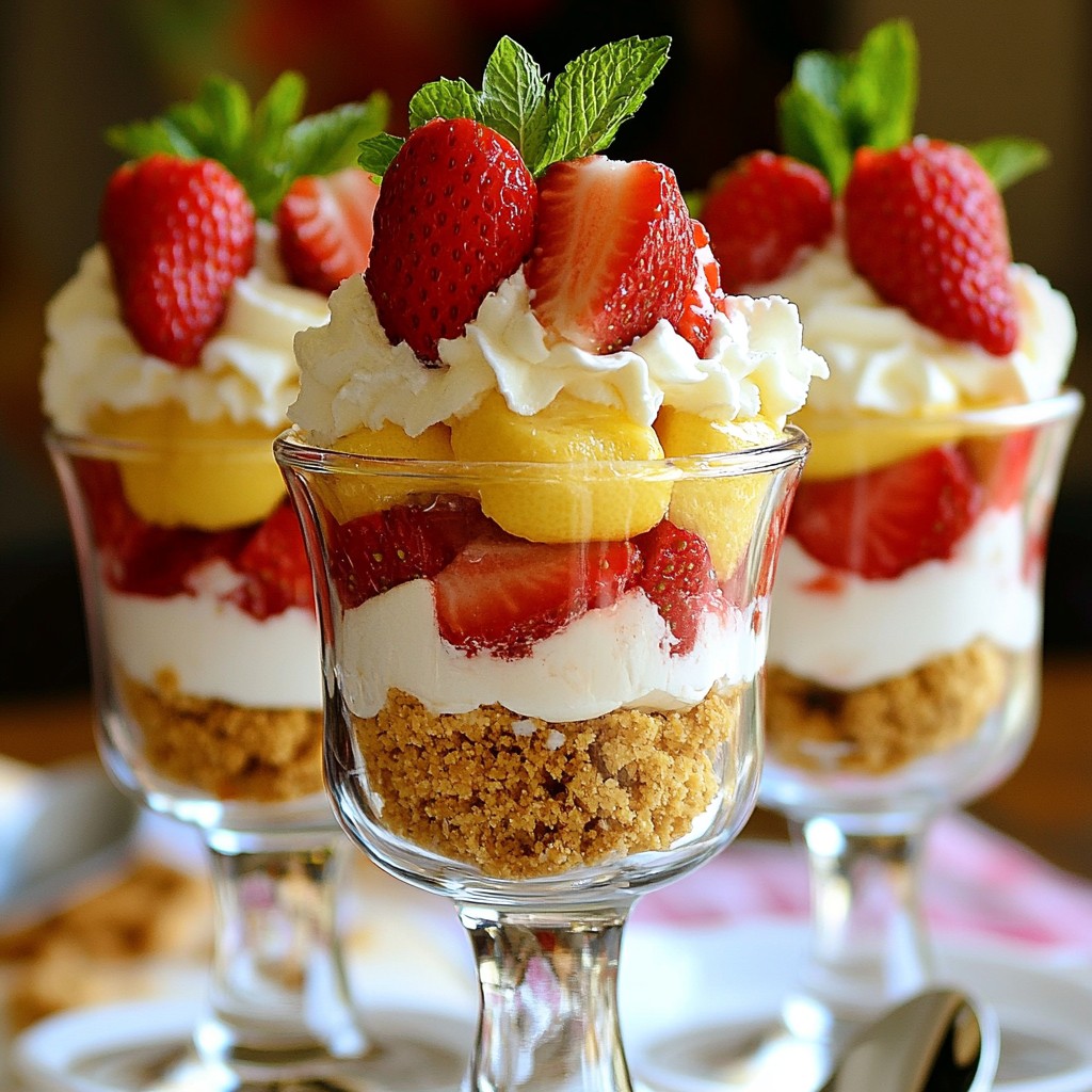Strawberry Lemon Cheesecake Parfaits Irresistible Treat