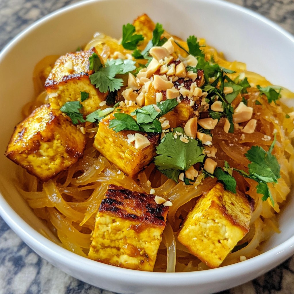 Spaghetti Squash Pad Thai Flavorful and Easy Recipe