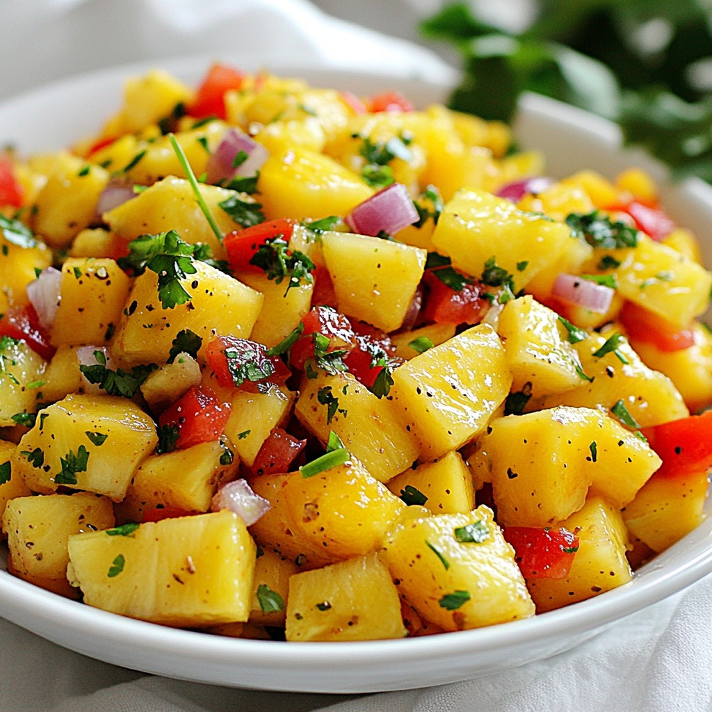Tangy Mango Pineapple Salsa Festive and Flavorful Treat