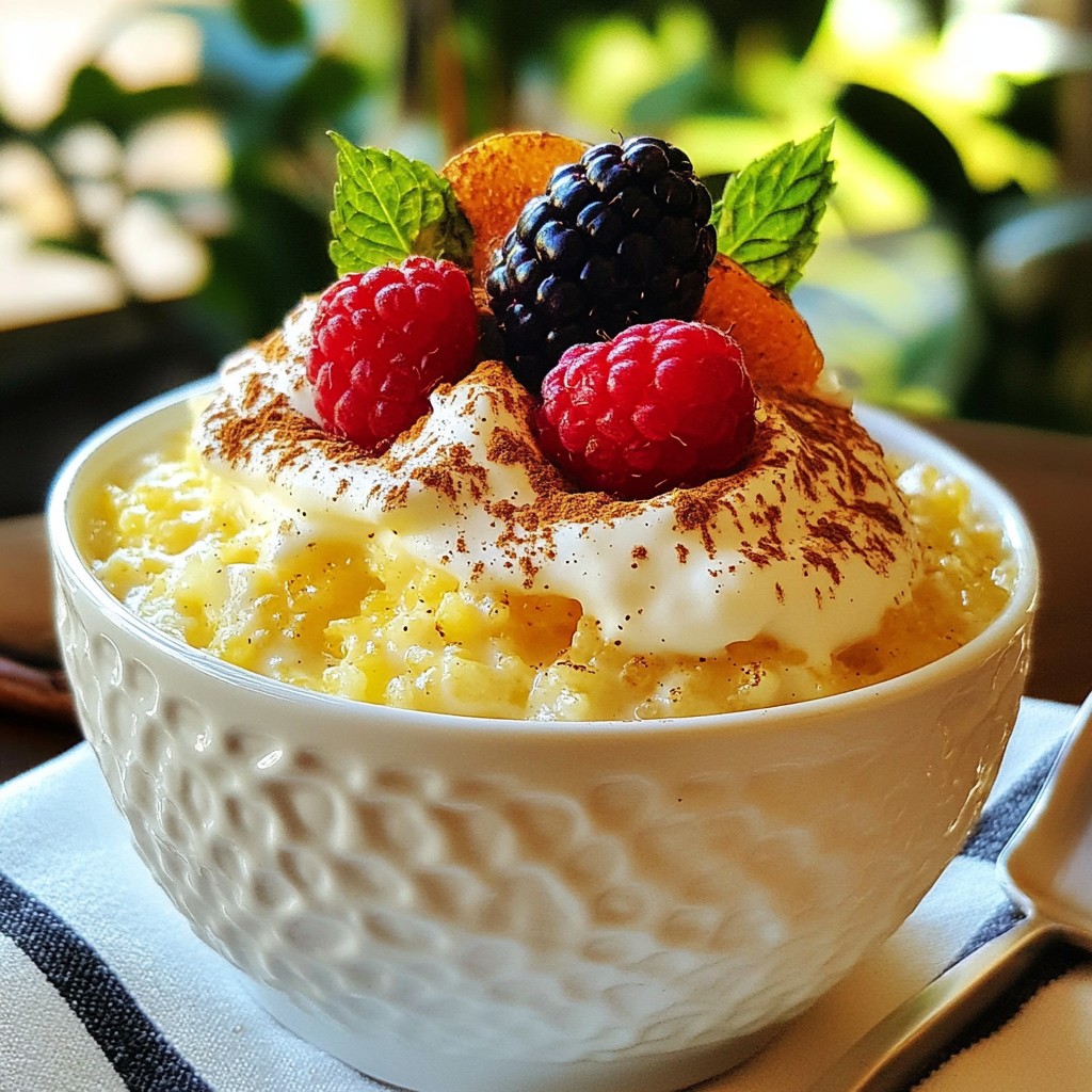 Vanilla Bean Rice Pudding Creamy and Comforting Treat
