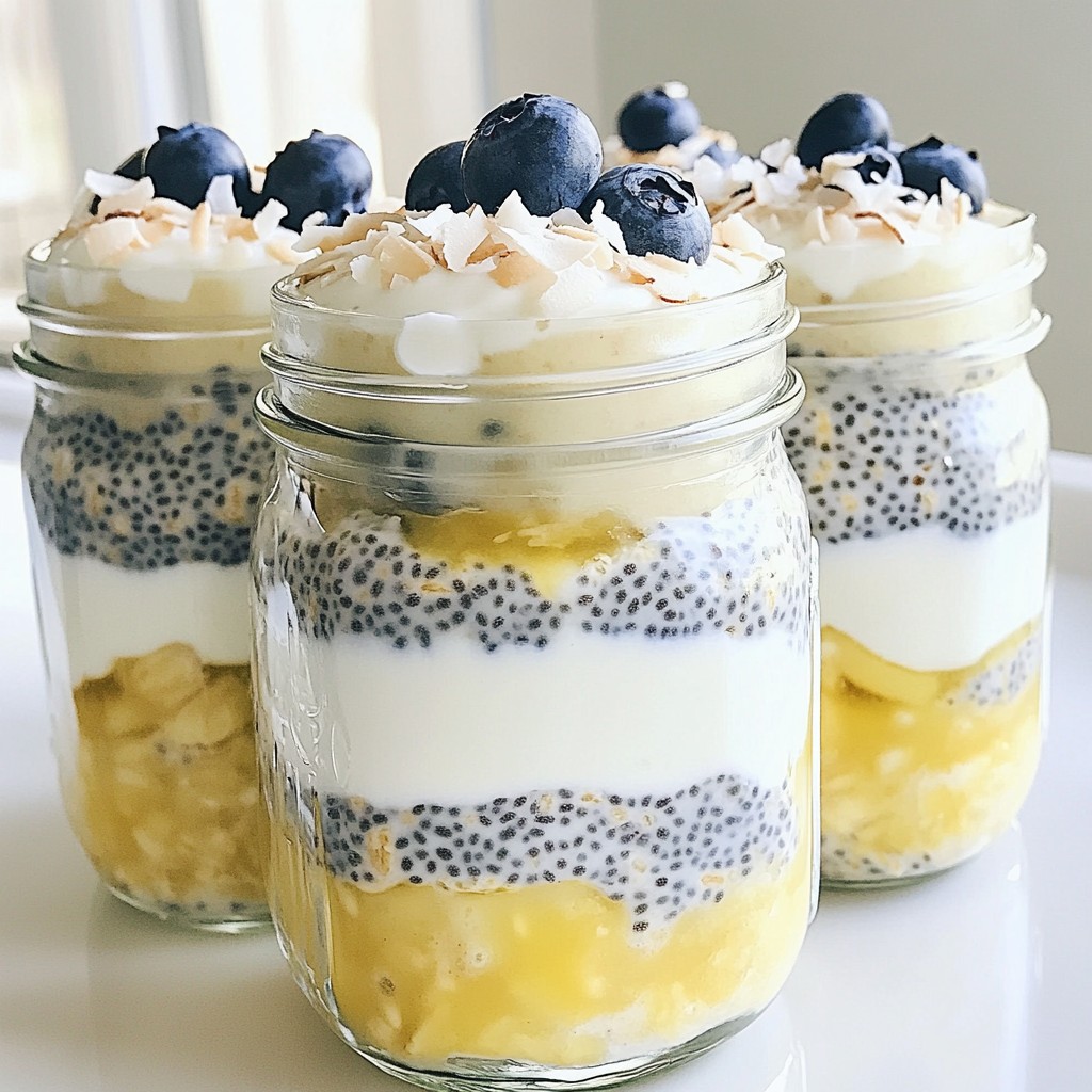 Blueberry Coconut Overnight Oats Simple and Delicious