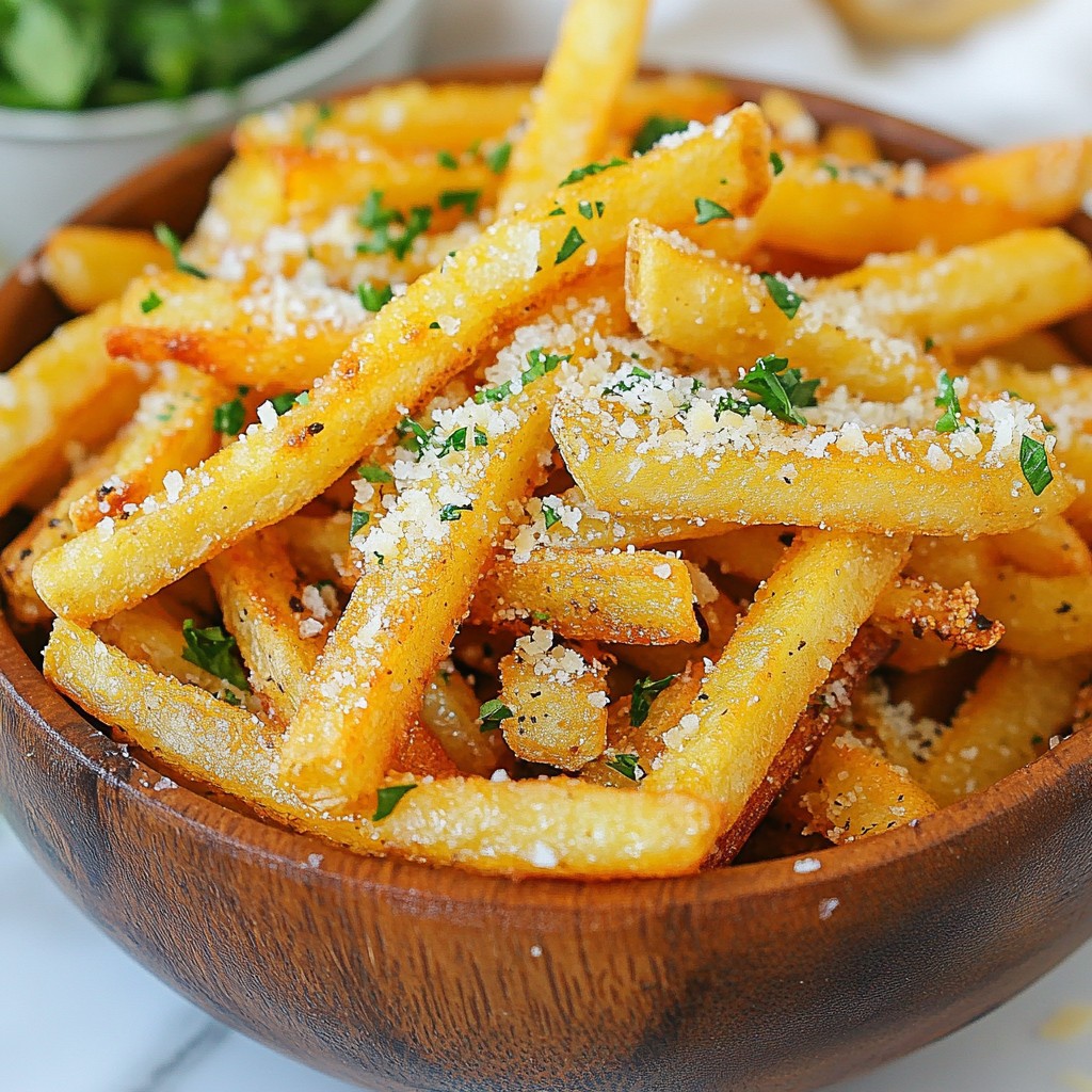 Parmesan Truffle Fries Crispy and Delicious Snack