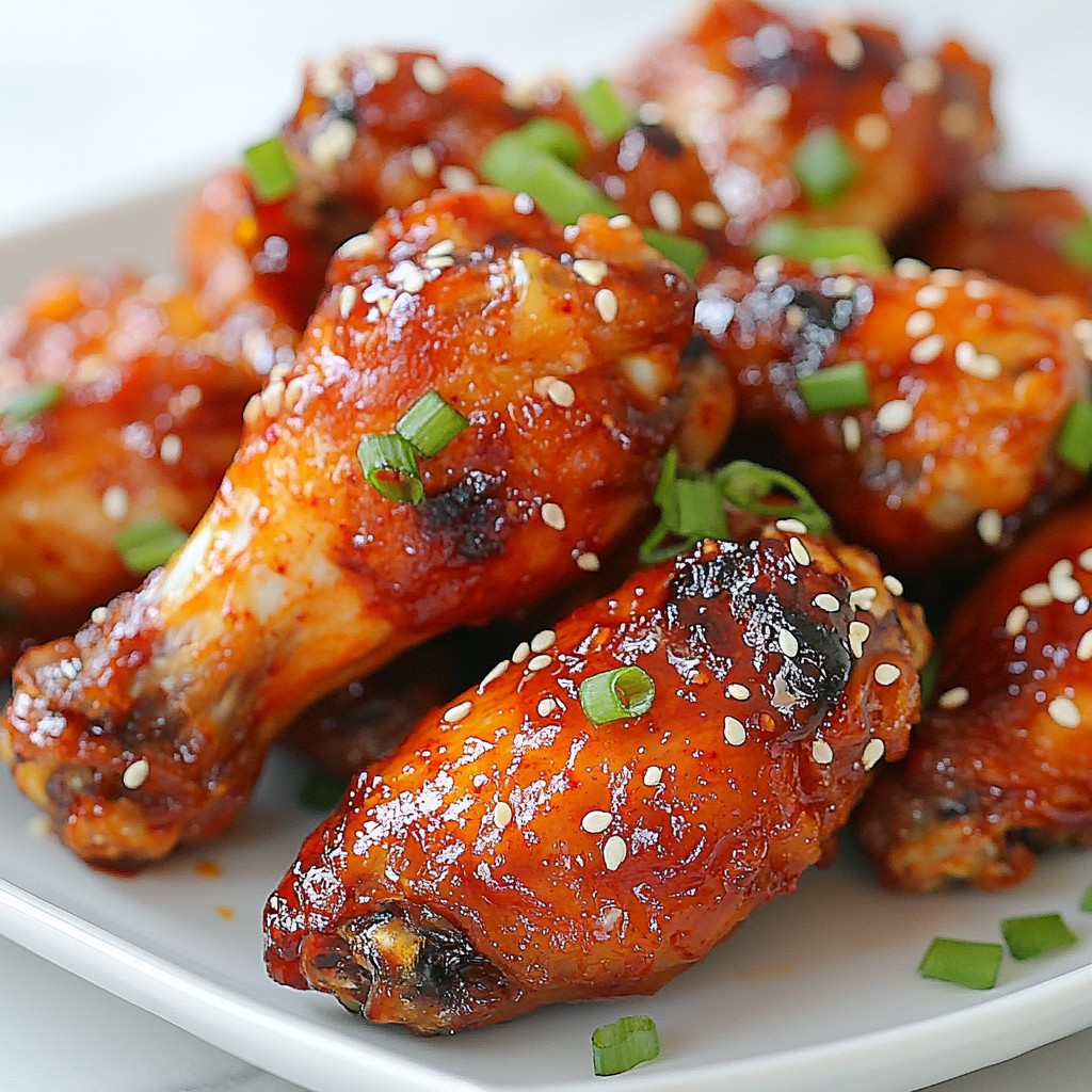 Spicy Korean Chicken Wings Irresistible Flavor Boost