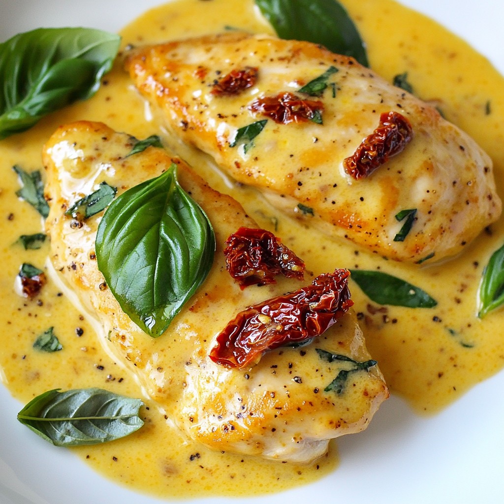 Creamy Sun-Dried Tomato Chicken Rich Flavor Dish