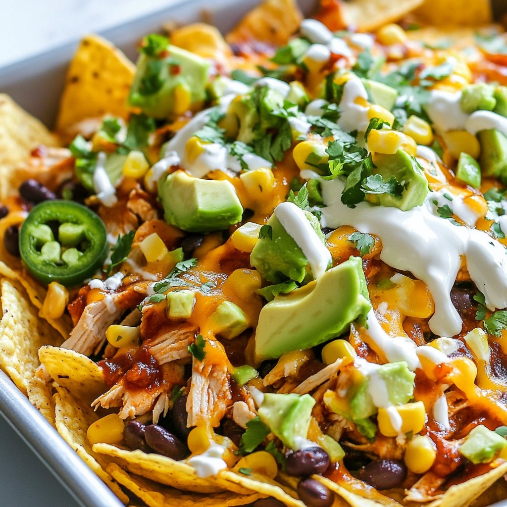Sheet Pan BBQ Chicken Nachos Easy and Delicious Meal