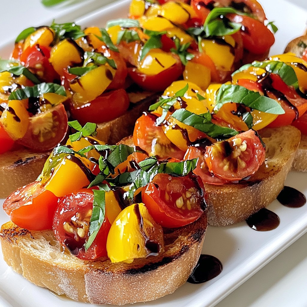 Roasted Garlic Tomato Bruschetta Savory and Simple