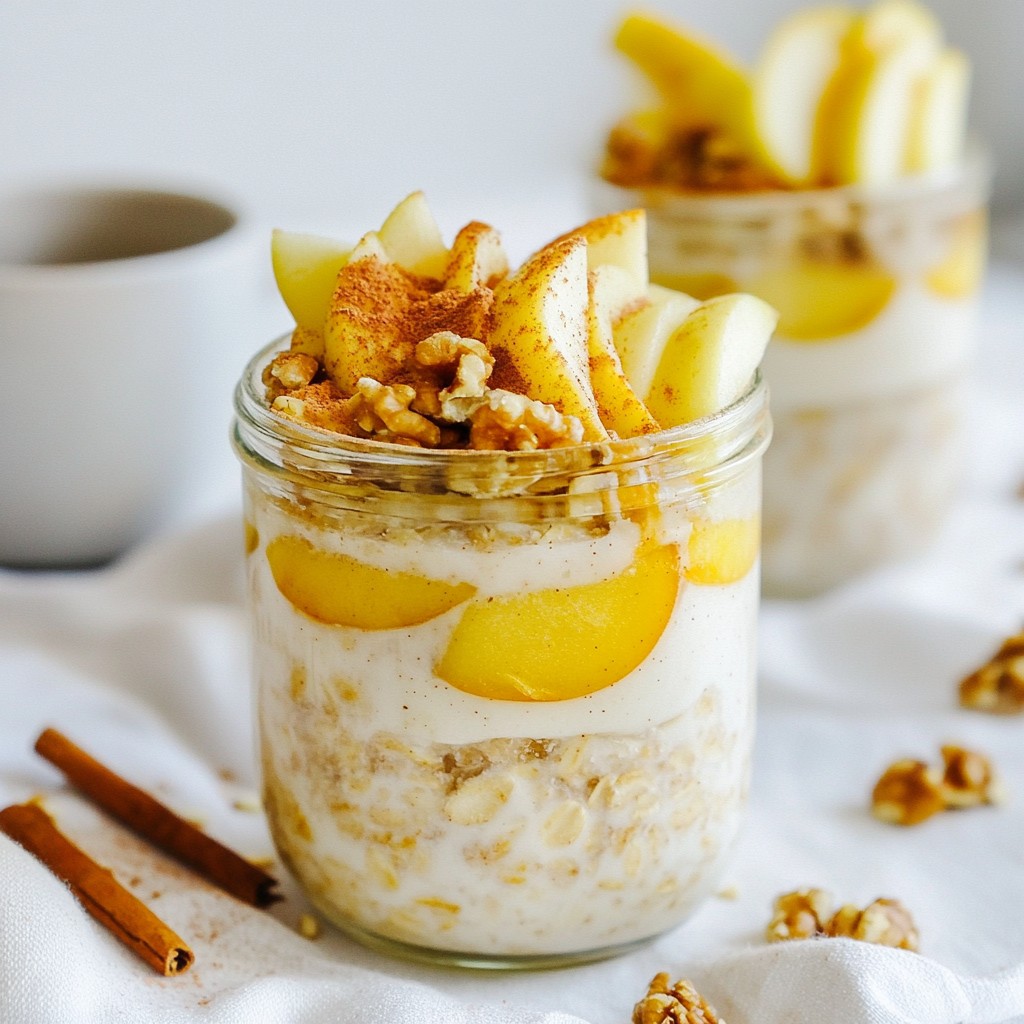 Apple Cinnamon Overnight Oats Delightful and Nutritious