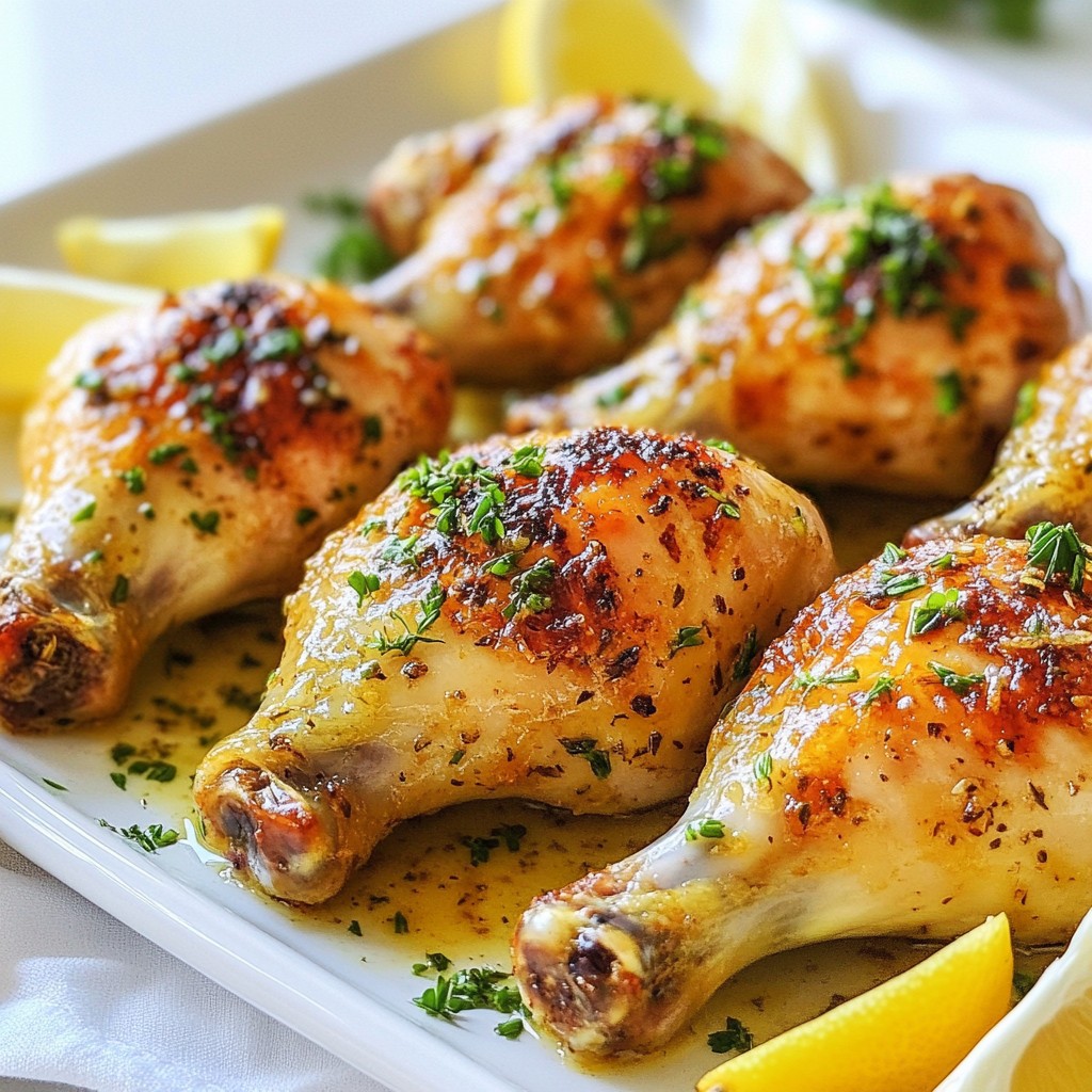 Garlic Herb Butter Roasted Chicken Drumsticks Delight