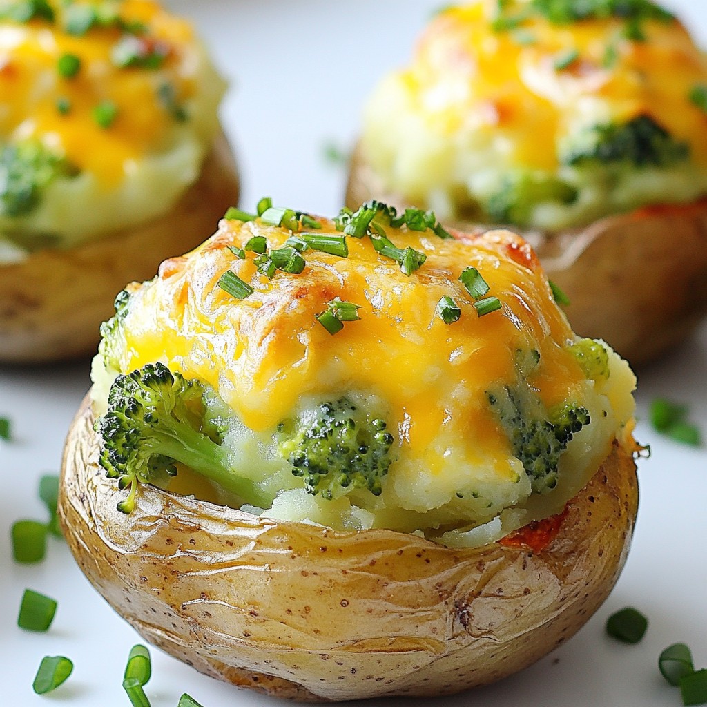 Broccoli Cheese Stuffed Potatoes Savory and Satisfying