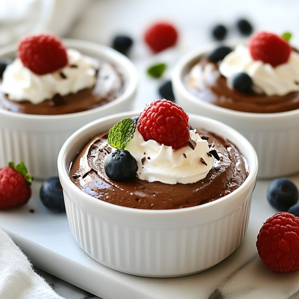 Greek Yogurt Chocolate Mousse Creamy Dessert Delight