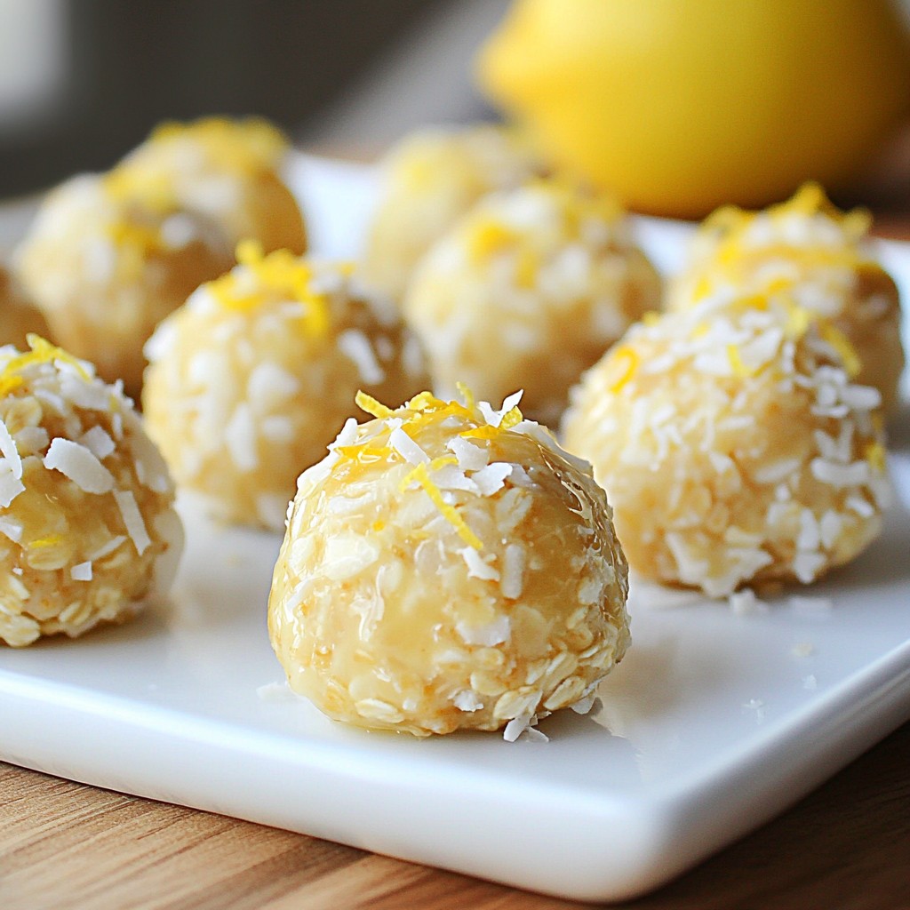 Lemon Coconut Energy Bites Quick and Tasty Snack