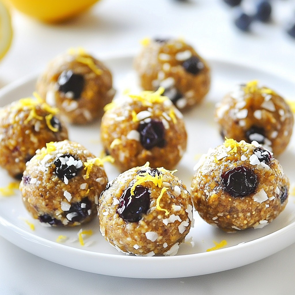 Lemon Blueberry Energy Bites Powerful Snack Recipe