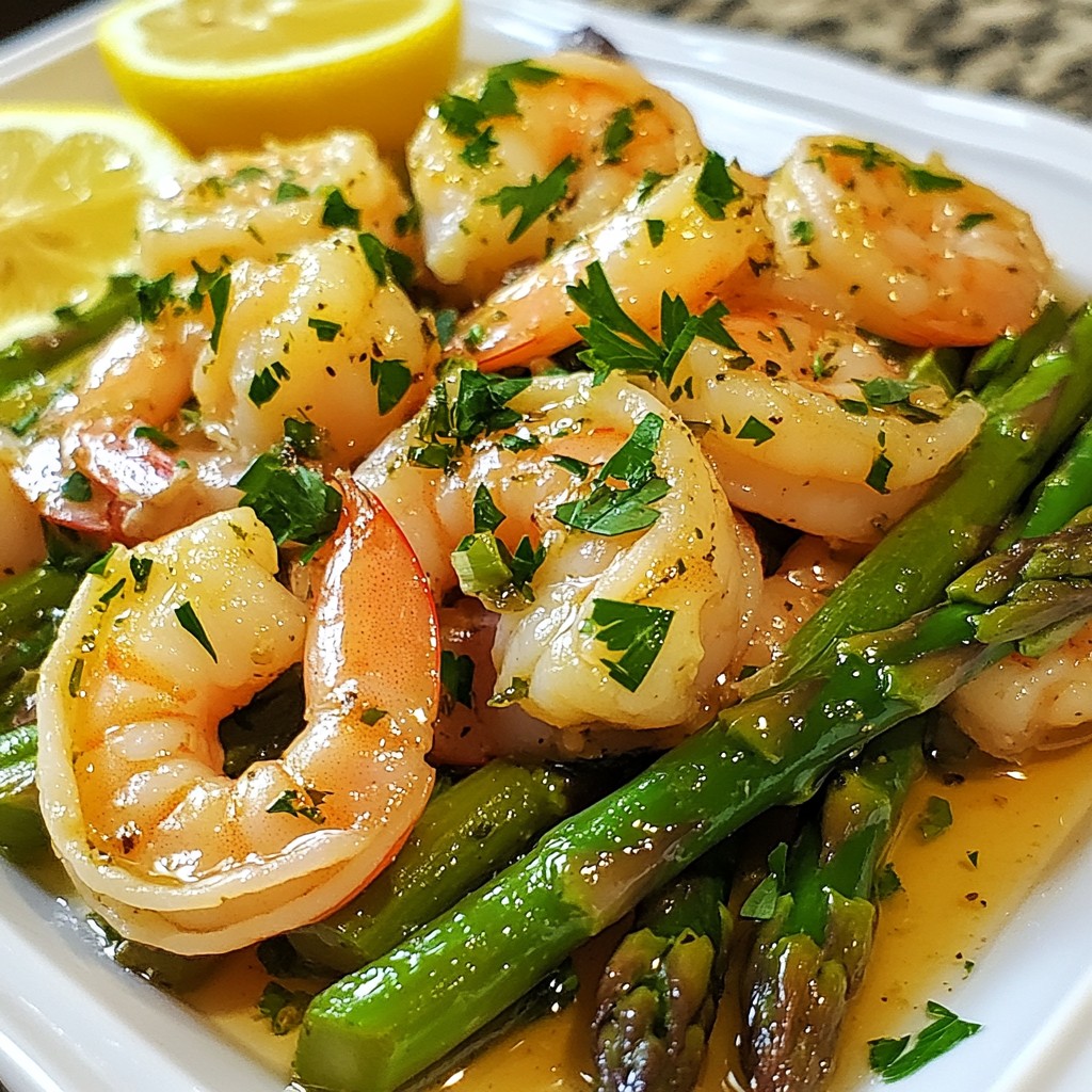 Garlic Butter Shrimp and Asparagus Quick Recipe