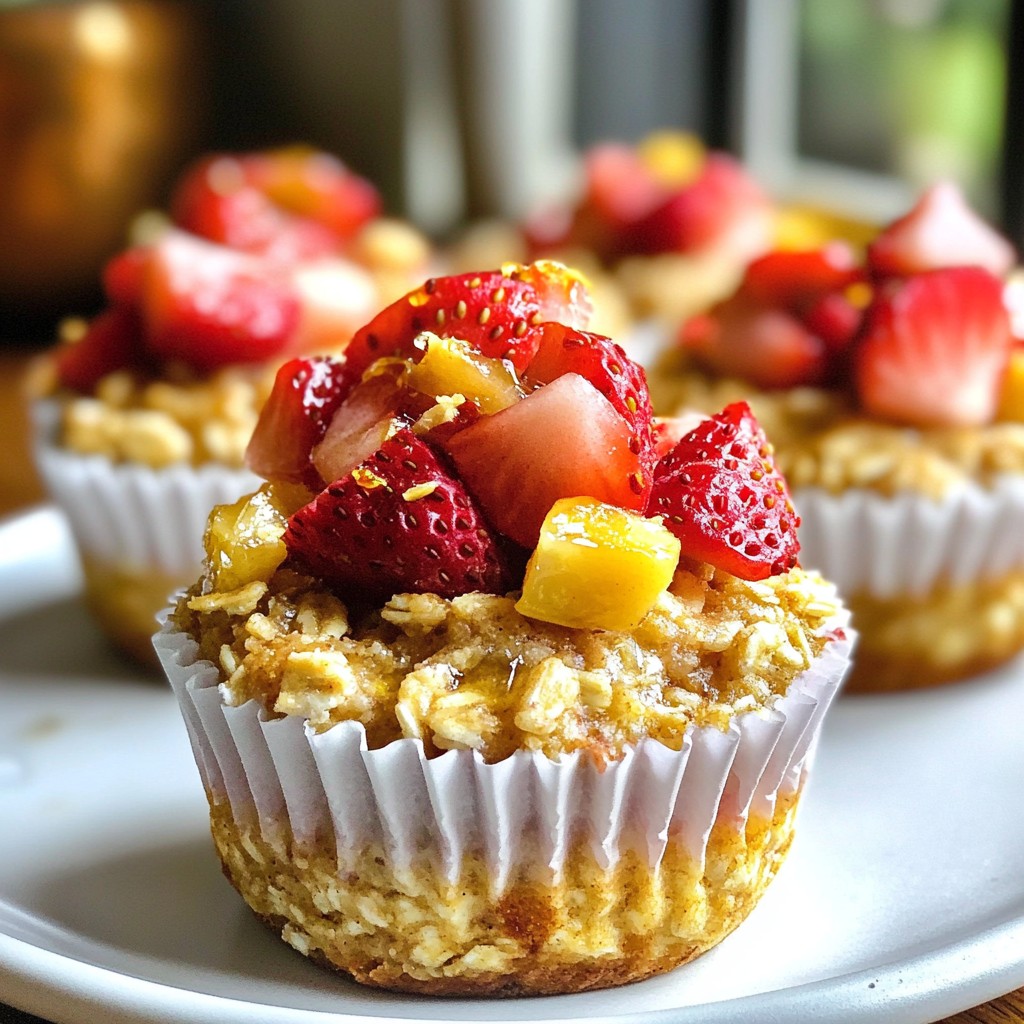 Strawberry Banana Oatmeal Cups Healthy Breakfast Delight