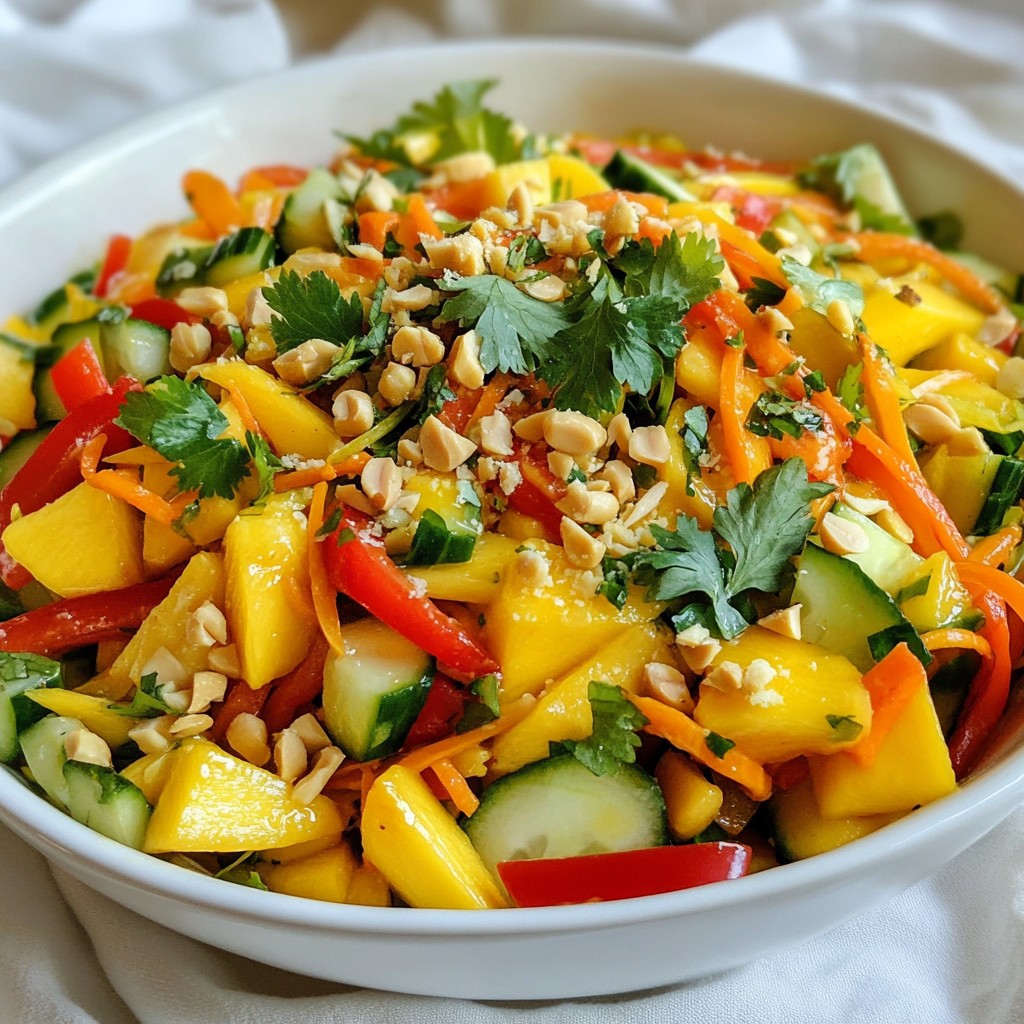 Spicy Thai Mango Salad Fresh and Zesty Delight