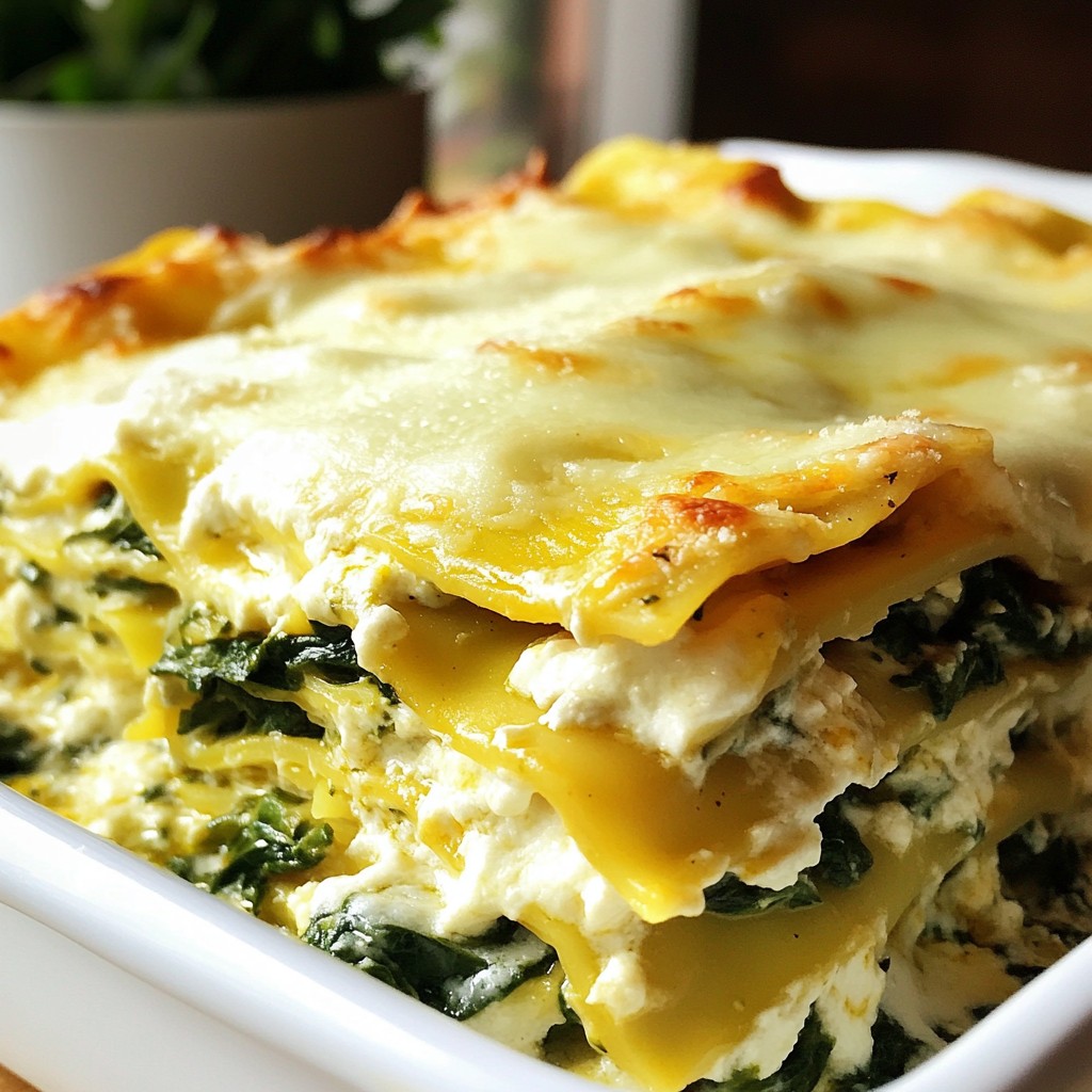 Creamy Spinach Mushroom Lasagna Delightful and Easy Recipe