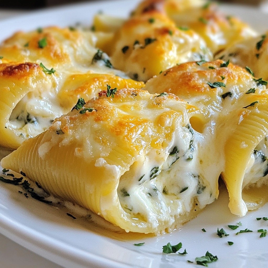 Creamy Alfredo Stuffed Shells Delightful and Easy Recipe