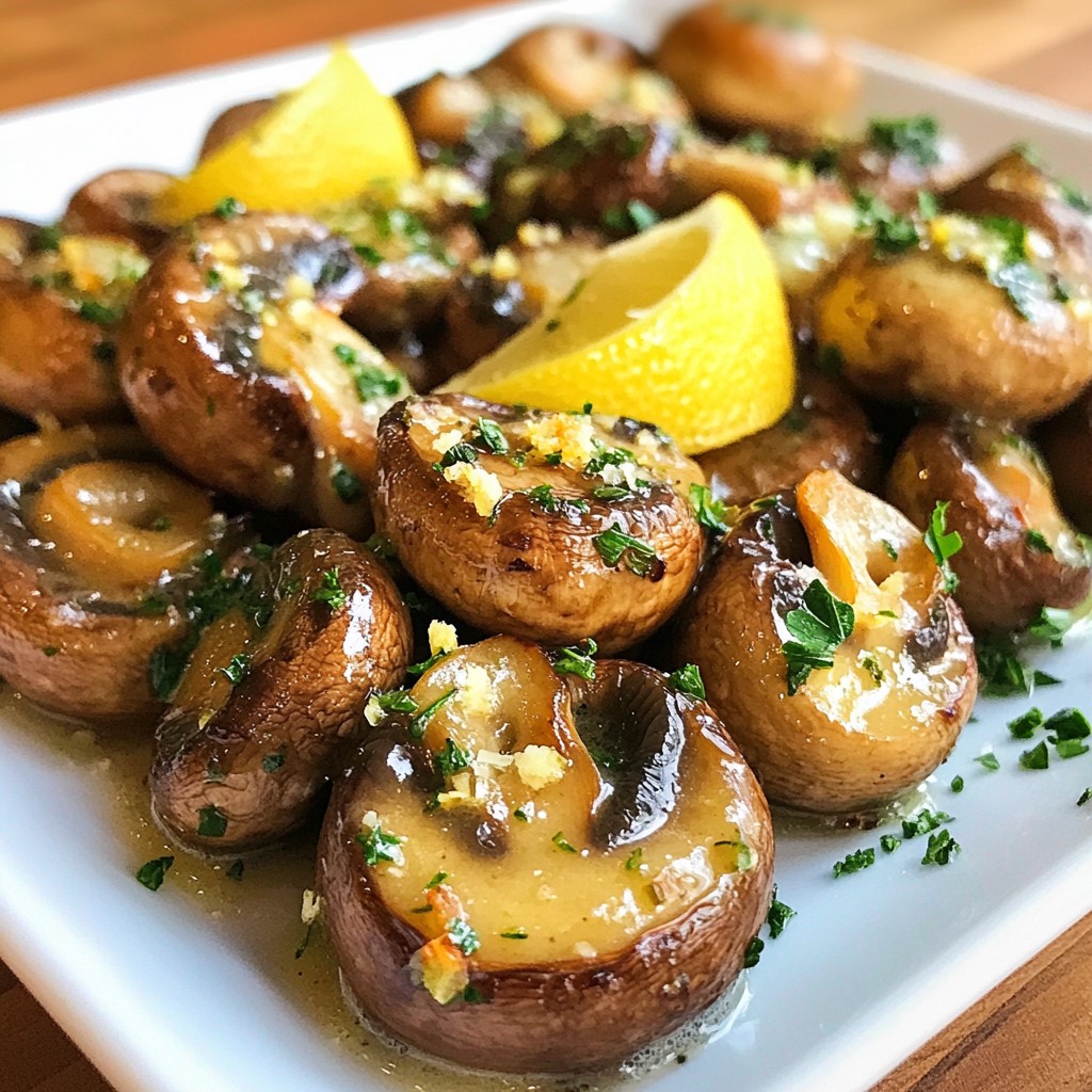 Garlic Butter Roasted Mushrooms Easy and Tasty Dish