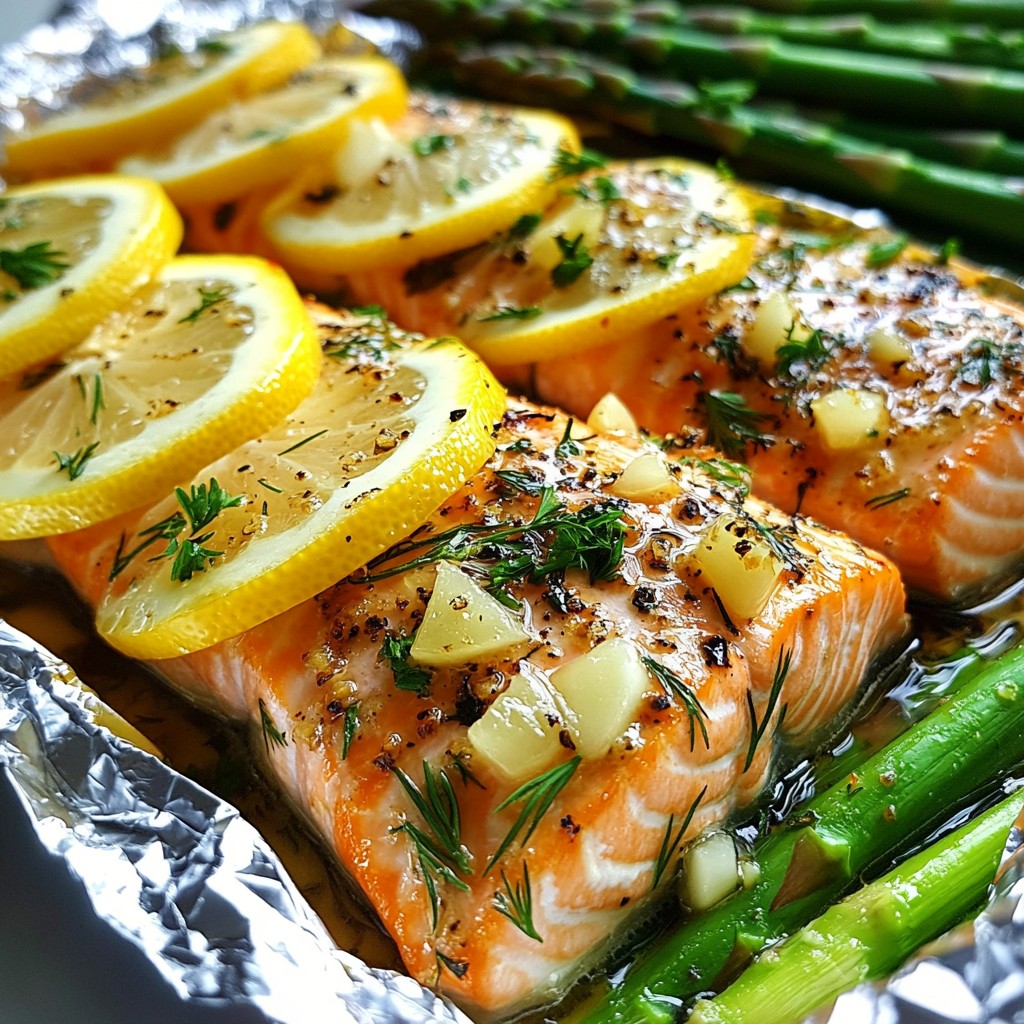 Garlic Butter Herb Salmon Foil Packets Flavor Explosion