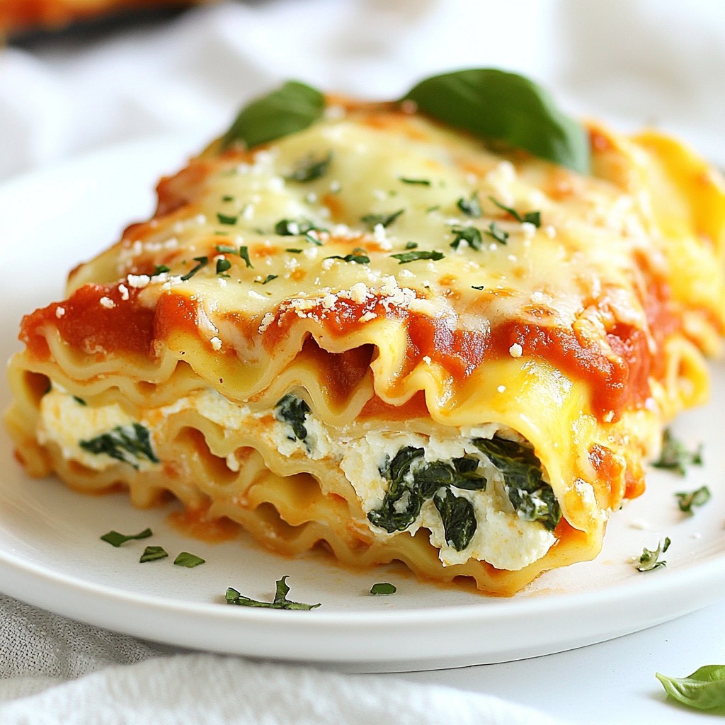 Creamy Spinach Lasagna Roll Ups Flavorful Comfort Food