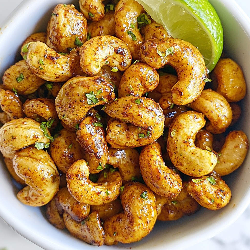 Chili Lime Roasted Cashews Flavorful Snack Recipe