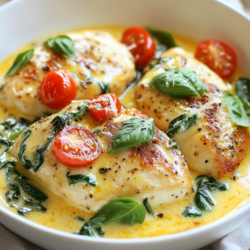 Creamy Garlic Tuscan Chicken Rich and Flavorful Meal