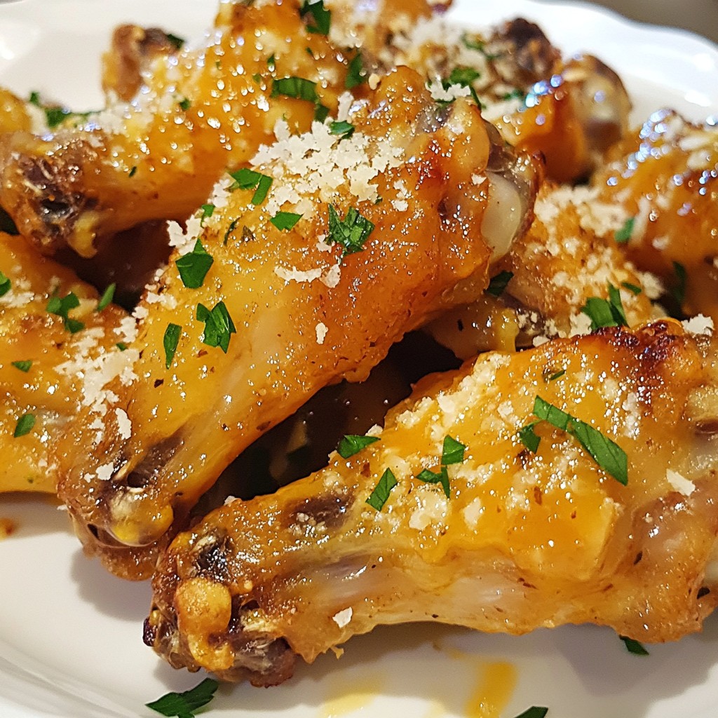 Spicy Garlic Parmesan Wings Crispy and Flavorful Dish