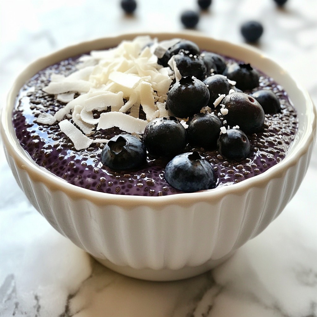 Blueberry Vanilla Chia Pudding Simple and Tasty Snack