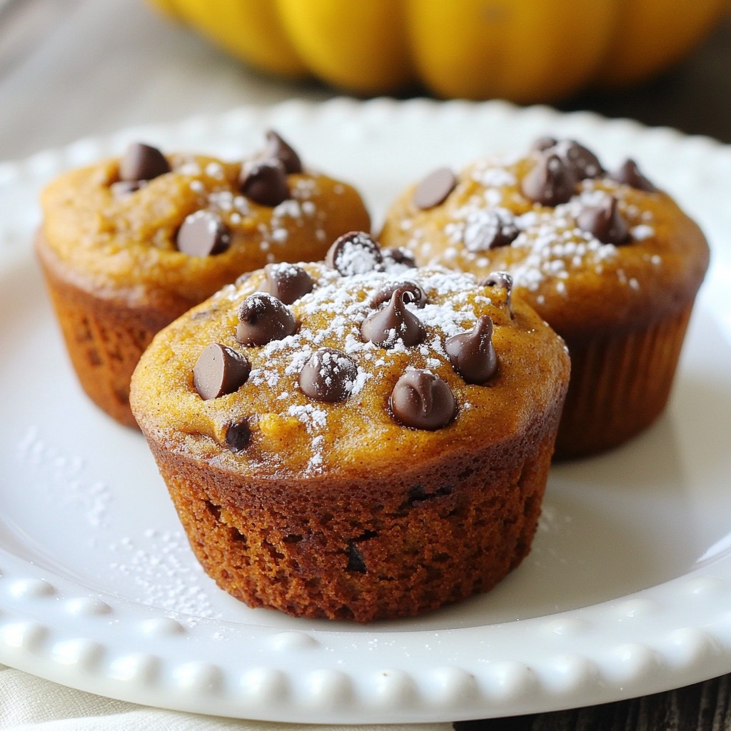 Pumpkin Chocolate Chip Muffins Scrumptious and Easy Recipe