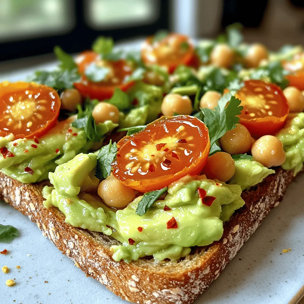 Easy Chickpea Avocado Toast Simple and Tasty Meal