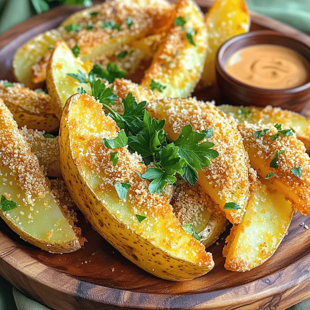 Crispy Parmesan Potato Wedges Flavorful Side Dish